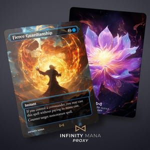 Fierce Guardianship - Cartas Proxy Premium, carta de Commander con arte completo