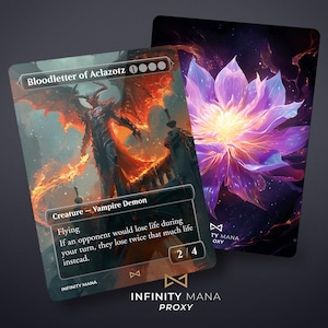 Bloodletter of Aclazotz - Proxy Cards Premium, Full Art Commander