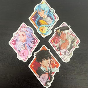 AI: The Somnium Files Stickers - Aiba, Mizuki y AIball / troquelados y resistentes a la intemperie