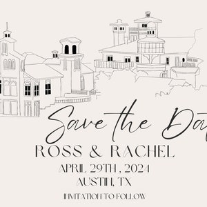 Save The Date - Illustration of Venue