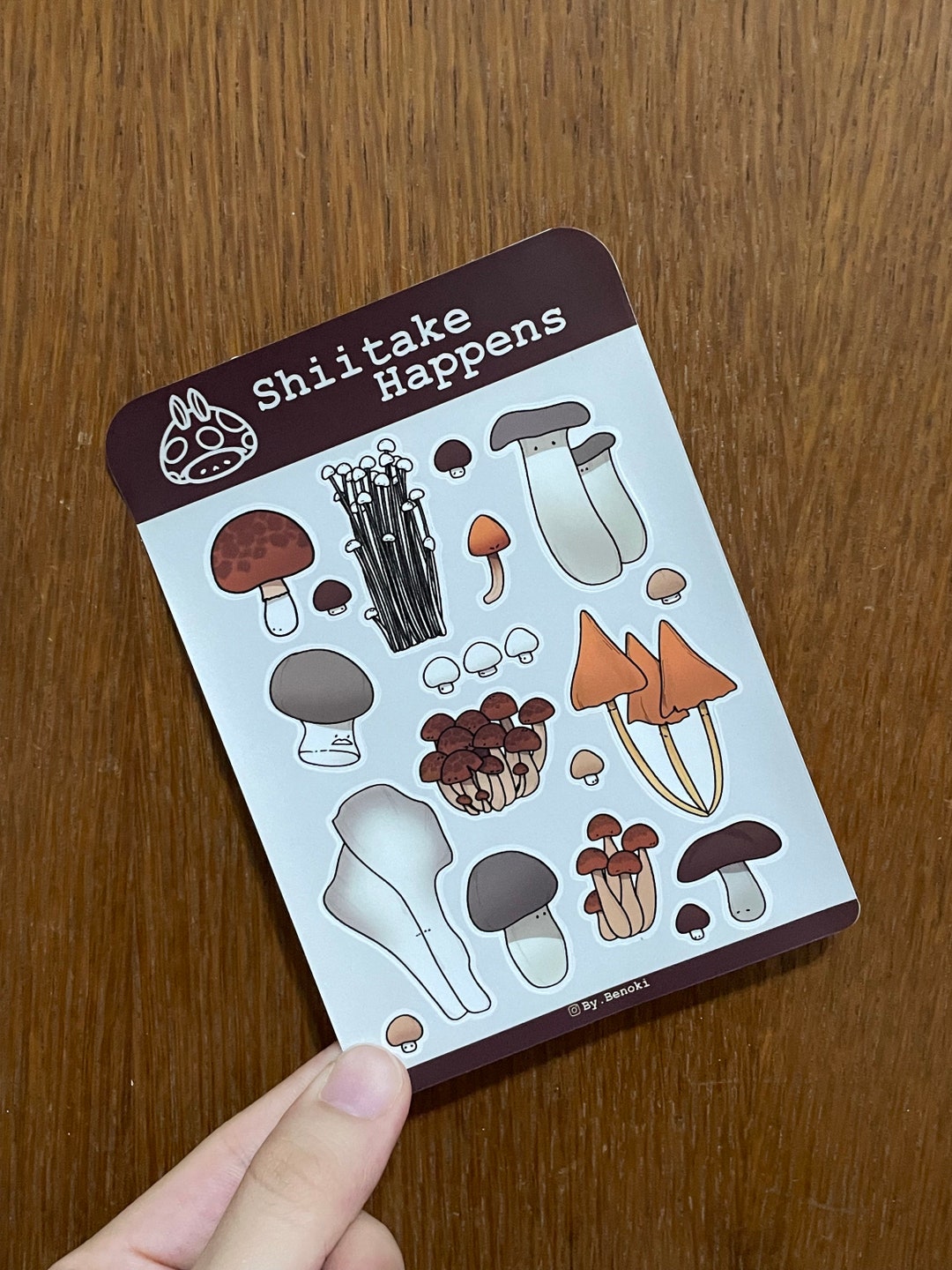 Shiitake Happens sticker Sheet Journaling Stickers Etsy