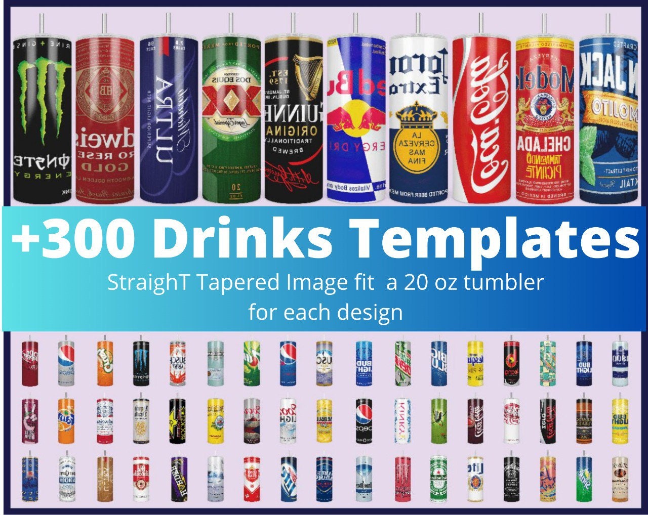 300 Drinks Tumbler Sublimation Templates 20 Oz Skinny Etsy 300 Drinks Tumbler Sublimation Templates 20 Oz Skinny Etsy