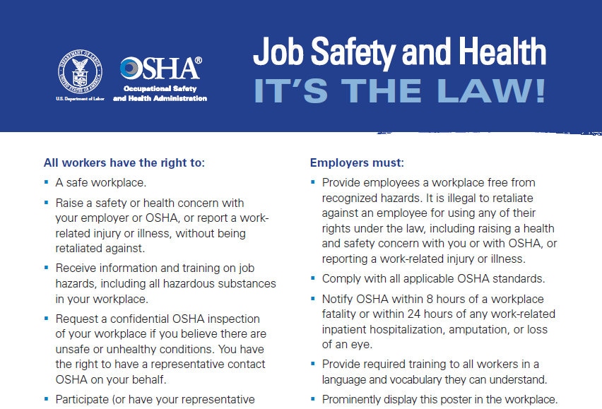 Job Safety and Health Poster Etsy