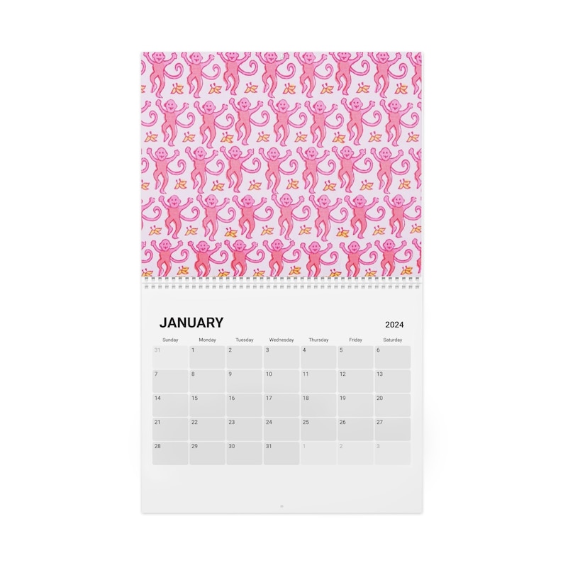 Calendrier Esthétique Preppy 2025 Etsy France