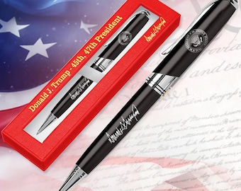 President Trump Signature Metal Pen - Executive Presidential Seal