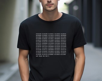 Binary Code T-Shirt, Programmer Gift, Computer Science Shirt, Geek Humor Tee