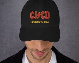 CI CD Pipeline to Hell Boné bordado com slogan bordado boné de beisebol unissex