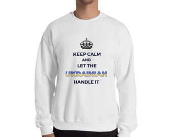 Sudadera ucraniana "Keep Calm", jersey "Ucrania Pride", regalo eslavo