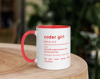 Tasse für Programmiererinnen, lustiges Geschenk für Programmiererinnen, Kaffeetasse für Frauen in der Tech-Branche