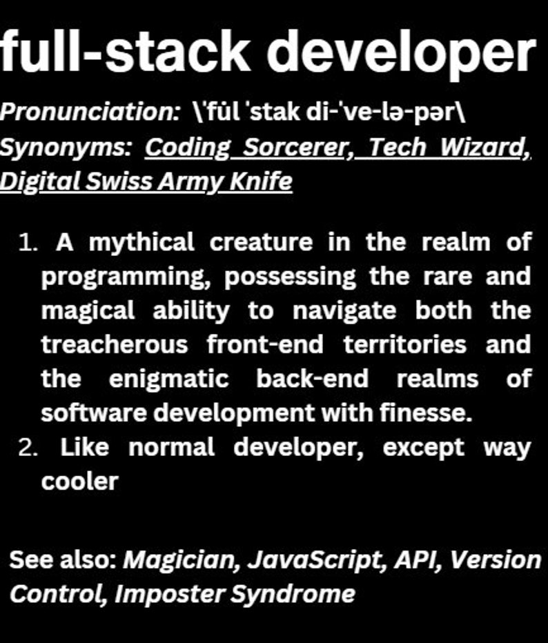 Développeur Full Stack - Tasse brillante noire Witty Definition image 6