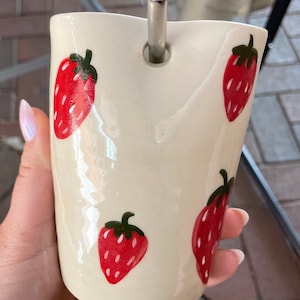 Strawberry Ceramic Cup