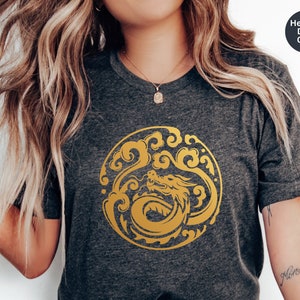 Year of the Dragon 2024 Shirt, Chinese Lunar New Year Dragon Shirt, New Year Clothing, 2024 Chinese New Year Tee, Floral Dragon Chinese Tee