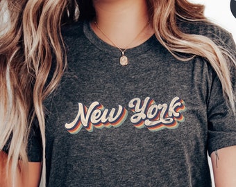 Retro New York T-Shirt, Vintage New York Shirt, New York Lover Sweatshirt, New York Trip Shirt, New York Lover Gift, New York Travel T-Shirt