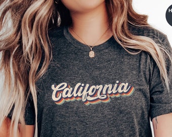 Retro California T-Shirt, Vintage California Shirt, California Lover Sweatshirt, Cali Sweat, California Lover Gift, Cali Girl Sweatshirt