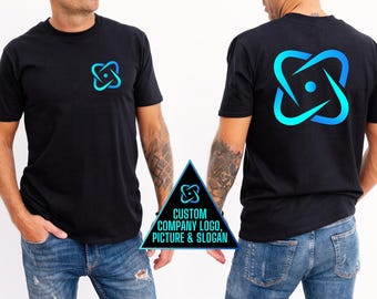 Custom Logo Shirt, Front & Back Print, Personalized T-Shirt