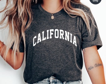 California State Graphic Tee, Cali Travel Shirt