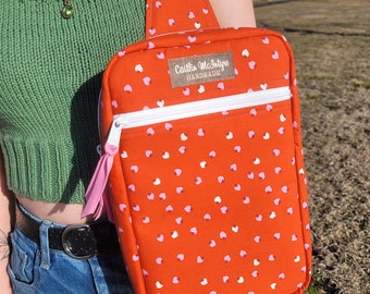 Sandhill Sling Crossbody in Ruby Star Society Kim Kight Strawberry & Friends Miniberry - Cayenne