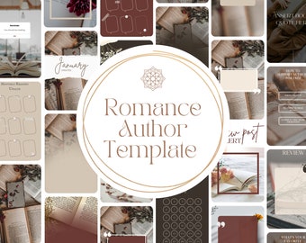 150+ Canva Romance Author Templates | Writers | Bookstagram | Digital Download | Social Media | Instagram | Facebook | Books