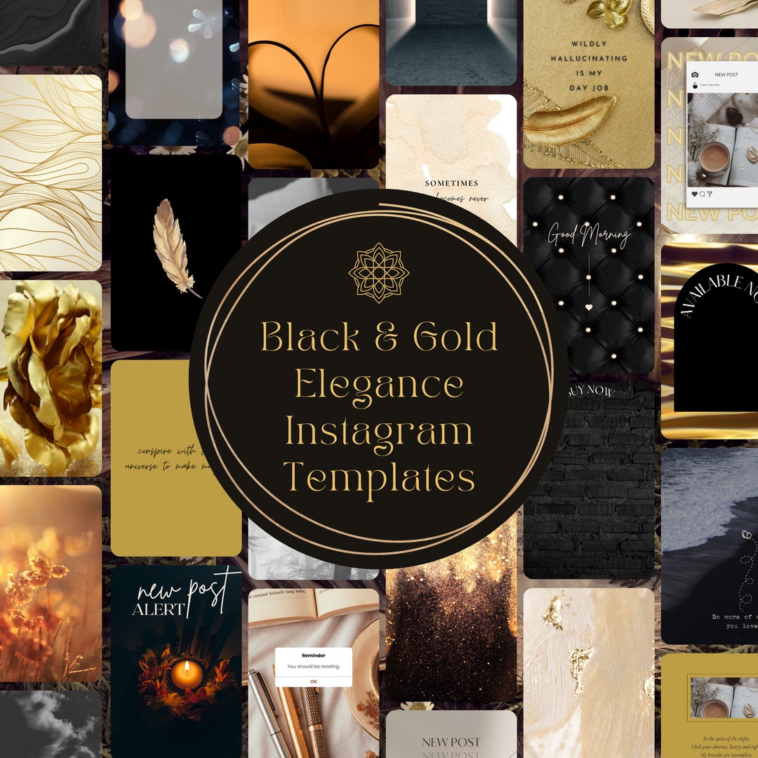 150+ Canva Black & Gold Elegant Author Templates | Writers ...