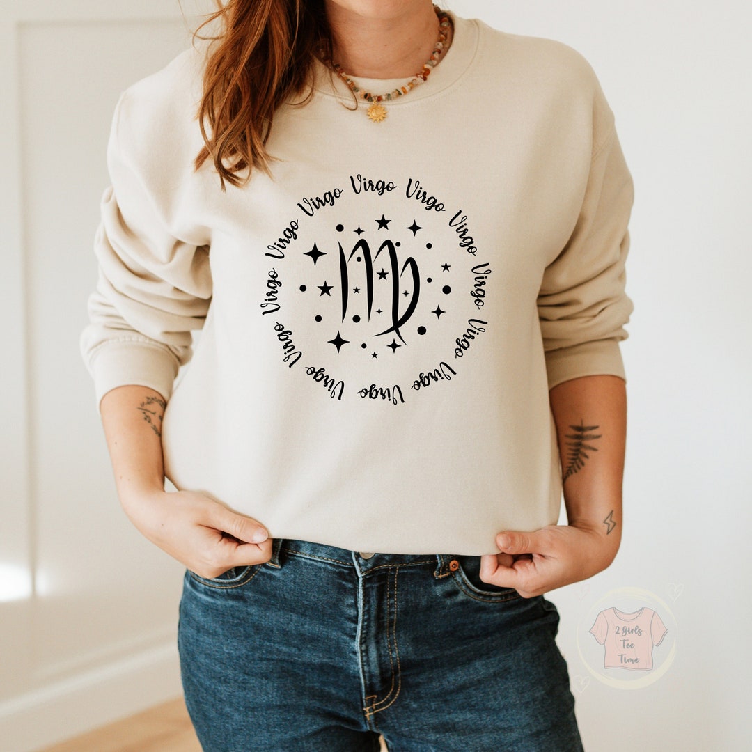 Polynesian Pride Virgo Zodiac Sweatshirt Astrological Sign Tribal Plumeria Brown Galaxy LT14 main image 1