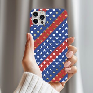 Red White & Blue Rustic iPhone Cases, Samsung Galaxy, Google Pixel,4th of July Gift,American Flag Colors,4th of July Phone Case Aesthetic
