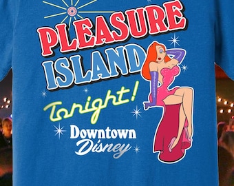 Pleasure Island Jessica Rabbit Tee, Retro Disney Shirt