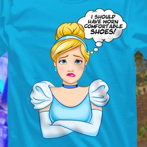 Cinderella T-shirt, Princess Tee, Fairytale Shirt, Cinderella Tshirt, Storybook Top, Fantasy Clothing, Disney Princess Costume