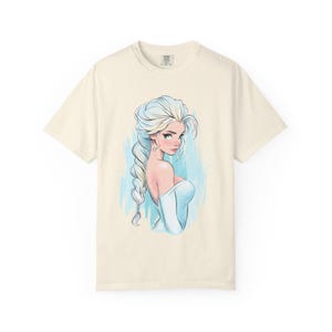 Frozen Queen Elsa Illustration Disney T-shirt image 3