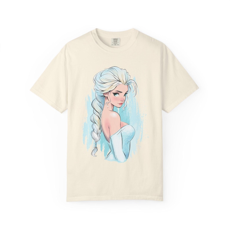 Frozen Queen Elsa Illustration Disney T-shirt image 3