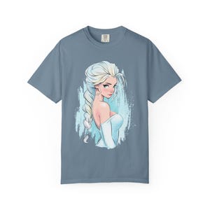 Frozen Queen Elsa Illustration Disney T-shirt image 4