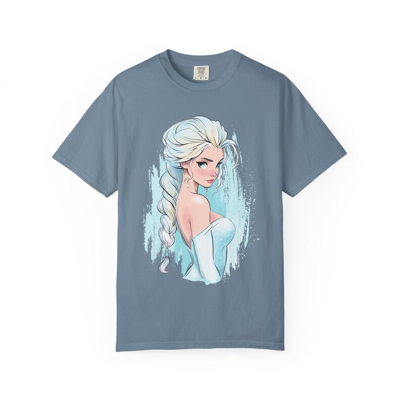 Frozen Queen Elsa Illustration Disney T-shirt image 4