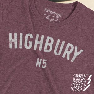 Highbury N5 Triblend Tee: Retro Arsenal Fan T-Shirt