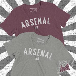 Arsenal N5 Triblend T-Shirt: Retro Distressed Graphic Print