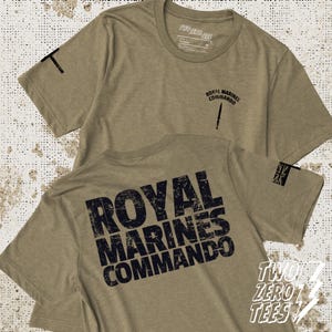 Camiseta de comando de los Royal Marines: camiseta vintage con gráficos desgastados