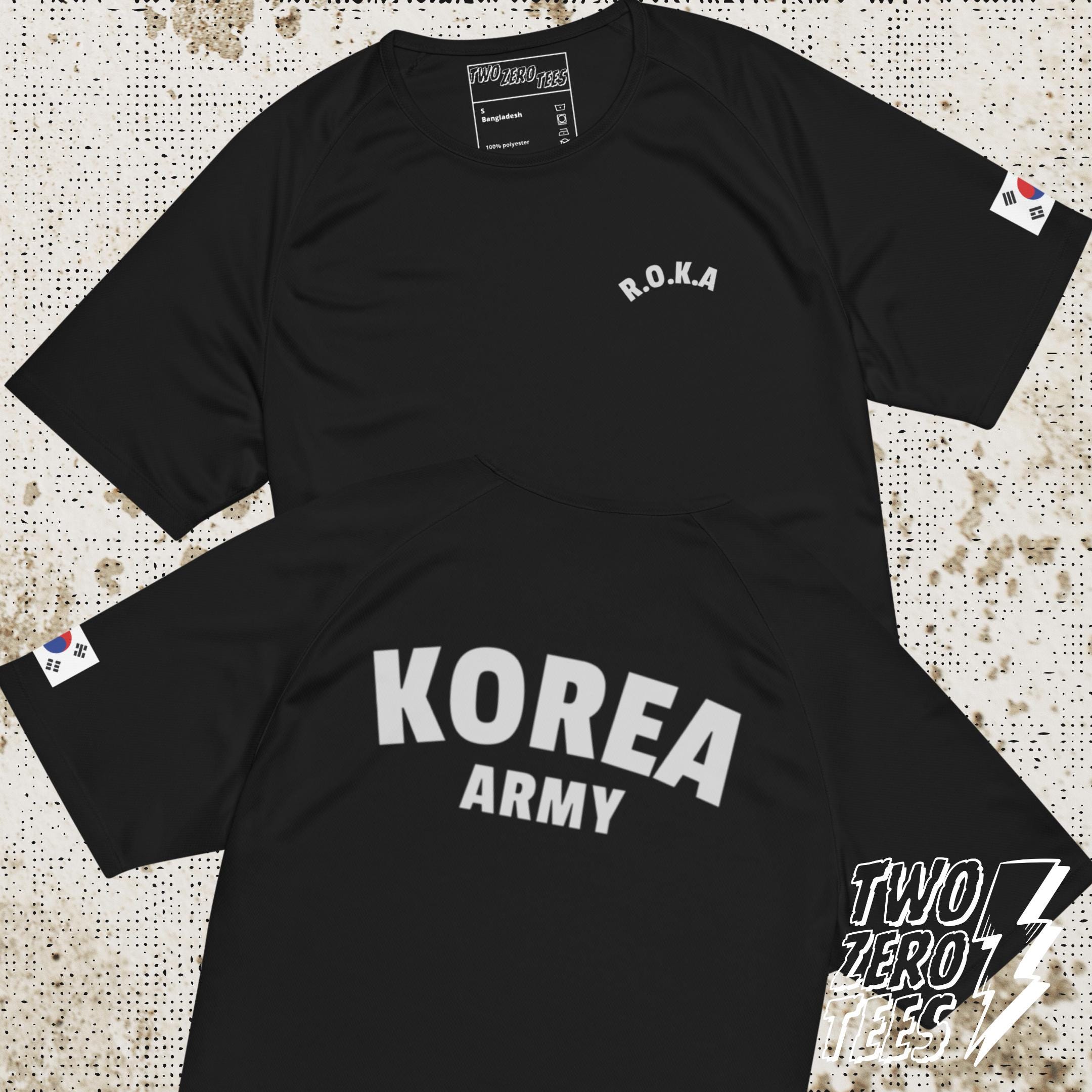 ROKA 韓国陸軍テックTシャツ：ミリタリージムスポーツTシャツ - Etsy 日本