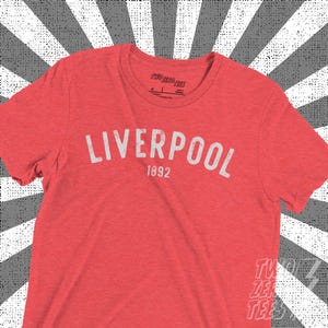 Liverpool 1892 Tee: Vintage Style Graphic Print Unisex T-Shirt