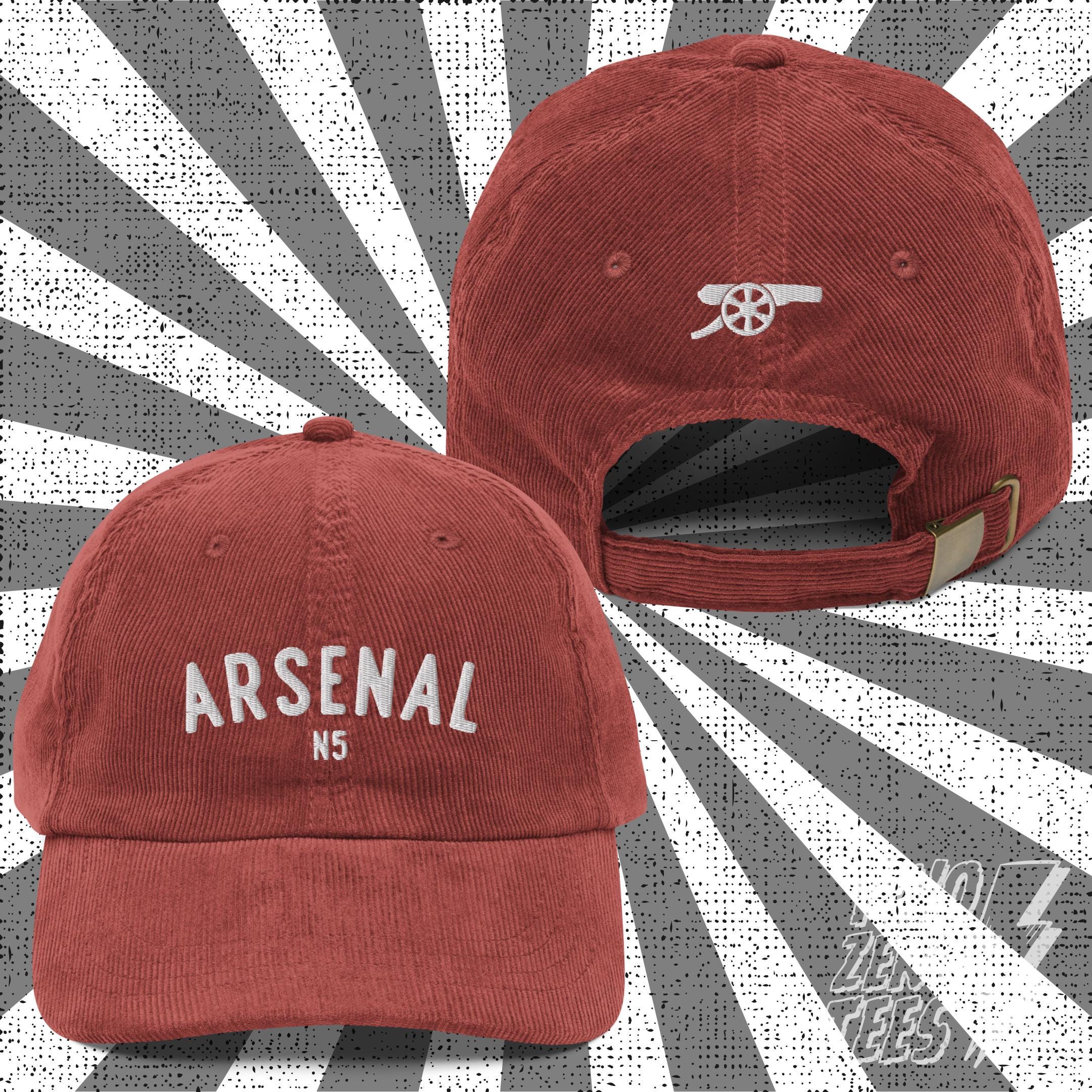 Arsenal N5 Vintage Style Corduroy Cap. Premium Retro Dad Hat. Gunners Football Soccer Fan Gift. Etsy