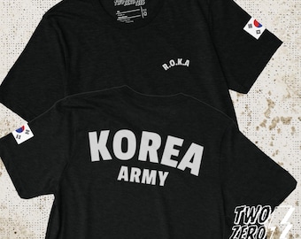 韓国陸軍テックTシャツ。新スタイルのROKA軍事体力トレーニングTシャツ
