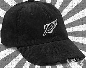 NZ Fern Corduroy Cap: New Zealand Vintage Style Fan Hat