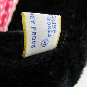 Minnie Mouse Plush Walt Disney 1977 Made in Korea Disney World Polka Dot Apron image 8