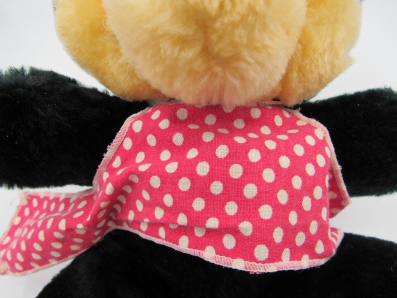 Minnie Mouse Plush Walt Disney 1977 Made in Korea Disney World Polka Dot Apron image 10
