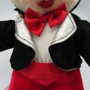 Peluche Mickey Mouse avec smoking Le Royaume magique sur glace de Walt Disney, vintage 1988 image 9