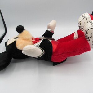 Peluche Mickey Mouse avec smoking Le Royaume magique sur glace de Walt Disney, vintage 1988 image 5