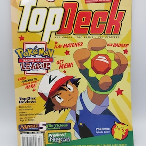 Revista Top Deck Vol. 2 Número 2 Liga de Cartas Coleccionables Pokémon Sin Booster ni Promo
