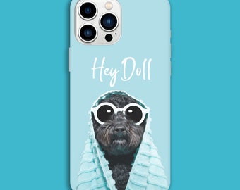 Coque pour iPhone chien mignon, chiot Hey Doll, coque iPhone