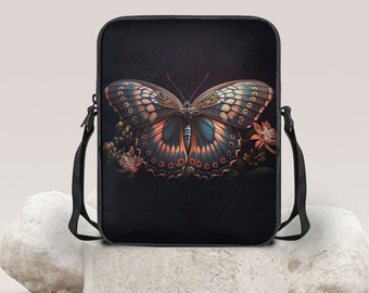 Butterfly Crossbody Bag, Over the Shoulder Bag, Butterfly Satchel