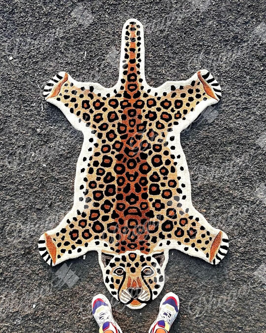 Leopard Handtufted Rugs, Animal Rugs, Customized Design, Hype Beast ...