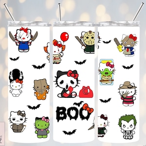 Kawaii Kitty Halloween 20oz Stainless Steel 18oz Frosted Glass Tumbler