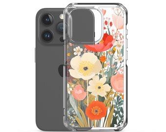 Boho Wild Flowers Clear Case for iPhone®