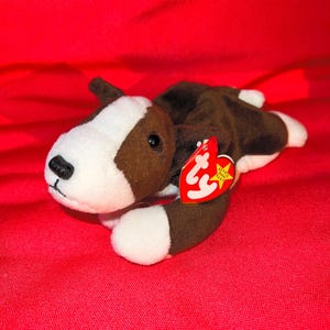 Bruno • the Dog Beanie Baby Slight Crease in Tag, See Photo